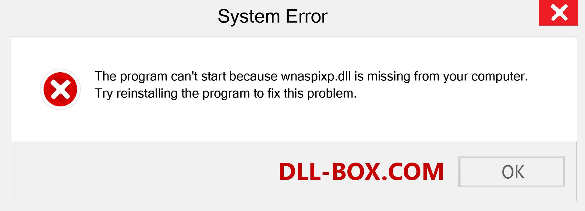  wnaspixp.dll file is missing?. Download for Windows 7, 8, 10 - Fix  wnaspixp dll Missing Error on Windows, photos, images