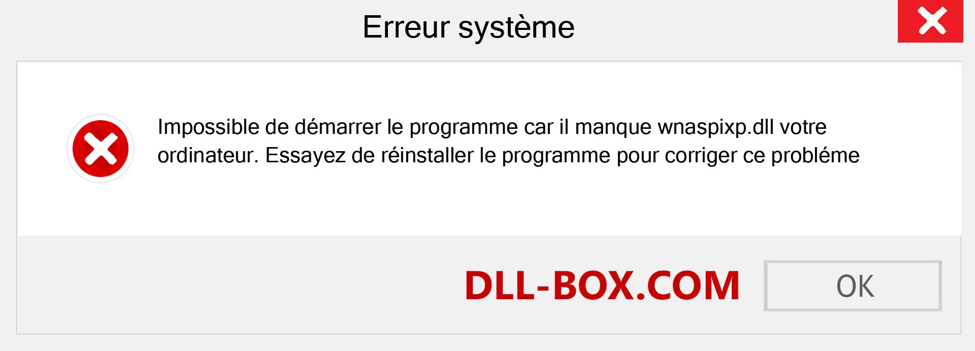 Le fichier wnaspixp.dll est manquant ?. Télécharger pour Windows 7, 8, 10 - Correction de l'erreur manquante wnaspixp dll sur Windows, photos, images