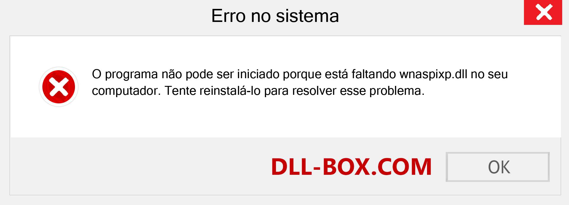 Arquivo wnaspixp.dll ausente ?. Download para Windows 7, 8, 10 - Correção de erro ausente wnaspixp dll no Windows, fotos, imagens